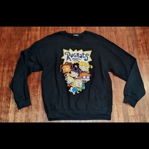 RUE 21 Y2K Rugrats Nickelodeon black graphic crew neck sweatshirt 2010s